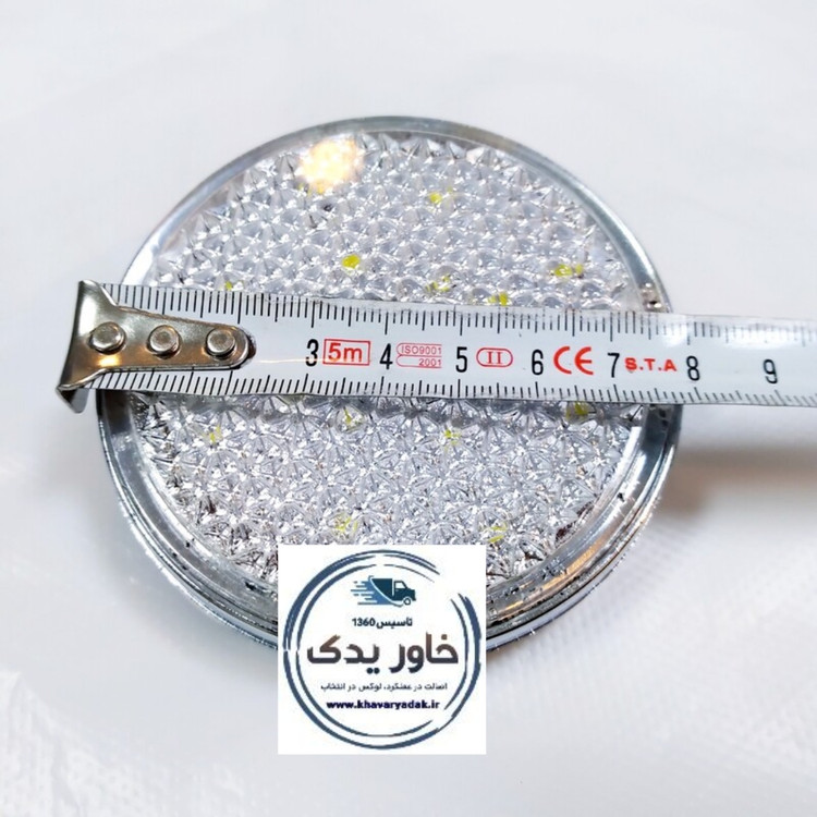 چراغ خطر گرد سفید مدل شبرنگی مناسب سپر عقب اتوبوس مارال و مینی بوس سیترا 24 ولت_ روی 12 ولت هم کار می کند