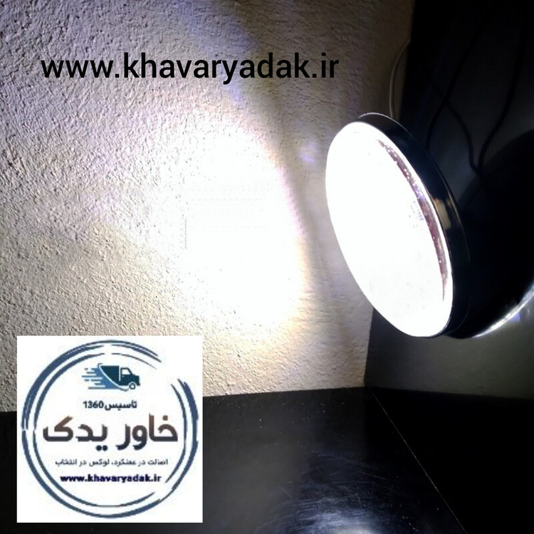 چراغ خطر گرد سفید مدل شبرنگی مناسب سپر عقب اتوبوس مارال و مینی بوس سیترا 24 ولت_ روی 12 ولت هم کار می کند