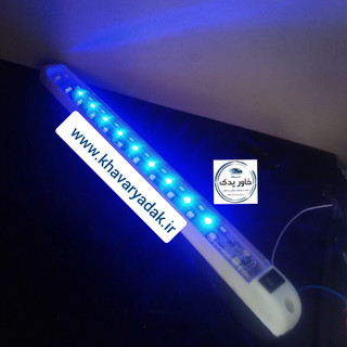 چراغ سقف کلید دار 12 ولت دو حالته سه لاین smd دو لاین سفید و یک لاین چراغ شب خواب آبی برای کلیه ماشین های سواری، نیسان ،وانت